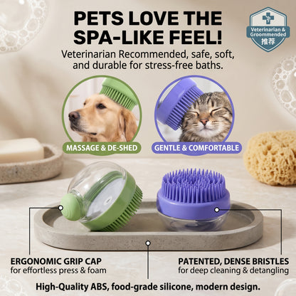 Turn bath time into a relaxing pet spa! Veterinarian-recommended, one-touch foam dispenser saves up to 50% on shampoo while gently deep-cleaning and de-shedding.